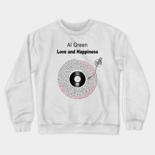 LOVE AND HAPPINESS LYRICS ILUSTRATIONS Crewneck Sweatshirt